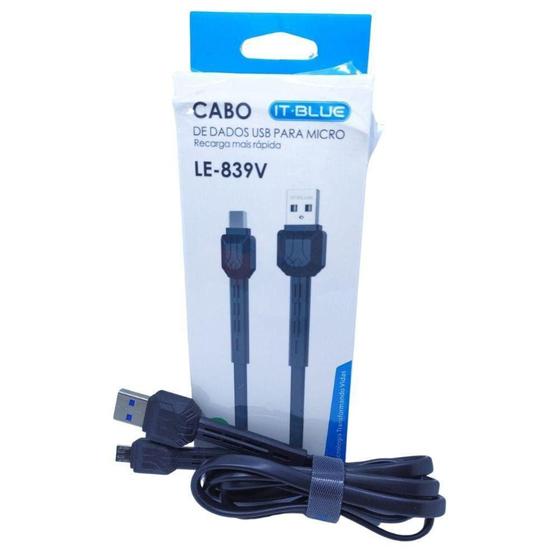 Imagem de Cabo Usb V8 It-Blue 1 Metro Le-839V 2.4A Rápido