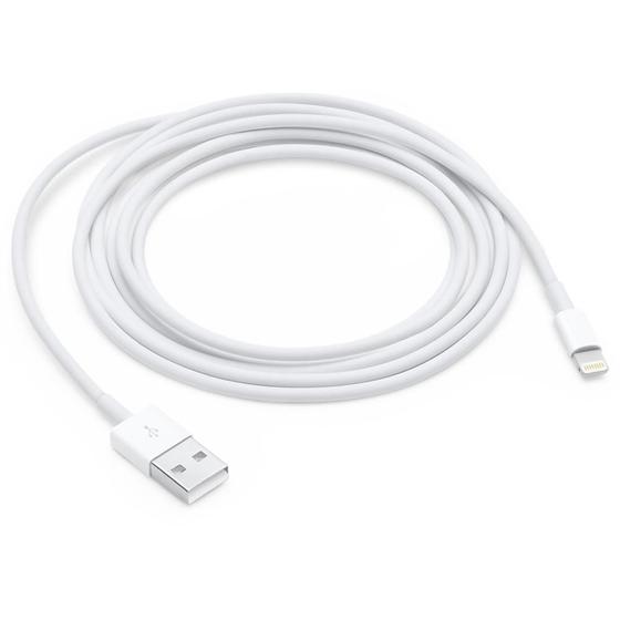 Cabo USB x Lightning para iPhone, 2m, Apple, USB 2.0, Branco - MD819BZ/A Menor preço em Cabo USB x Lightning para iPhone, 2m, Apple, USB 2.0, Branco - MD819BZ/A