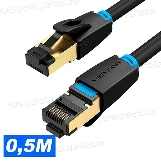 Imagem de Cabo Vention Rede Rj45 Cat8 40gbps 2000mhz 50cm Ikabd C/ Nfe