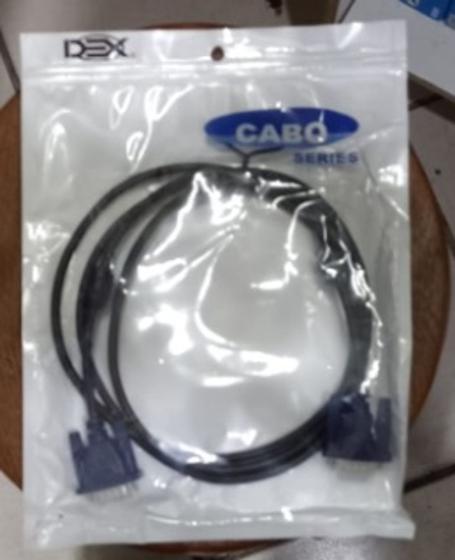 Imagem de Cabo VGA 1.8m para monitor com filtro preto VG18 Dex
