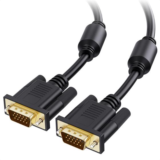 Imagem de Cabo VGA 3m com Ferrites - Conector VGA para VGA