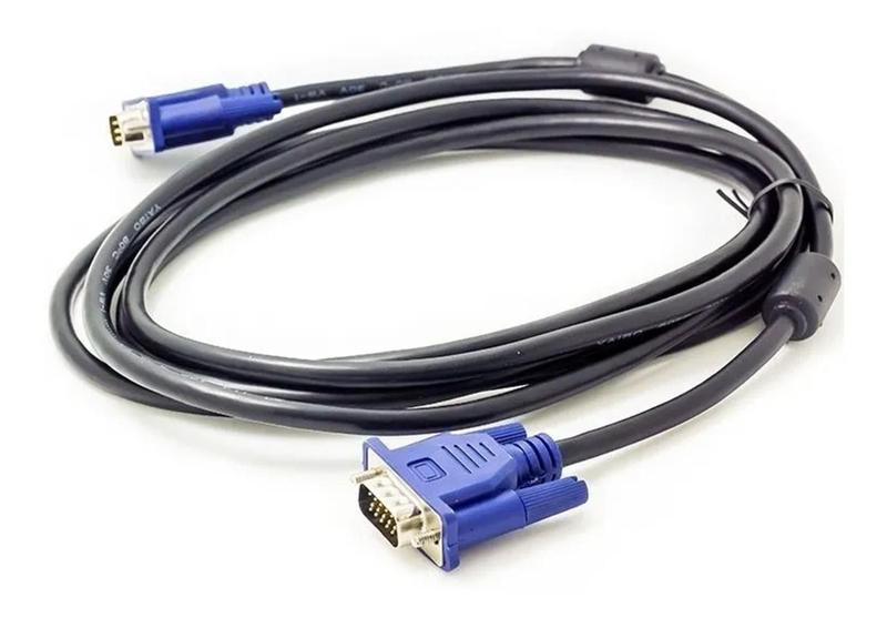Cavo VGA Hama Da 5 Metri: Per Monitor, TV E Proiettori, Connettori D-Sub 15 Poli, Colore Nero