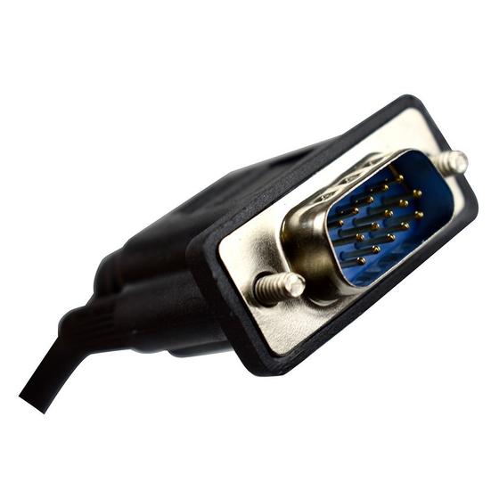 Imagem de Cabo Vga Evus C-041 Hd15 Macho X Hd15 Macho Com Filtro 10,0M