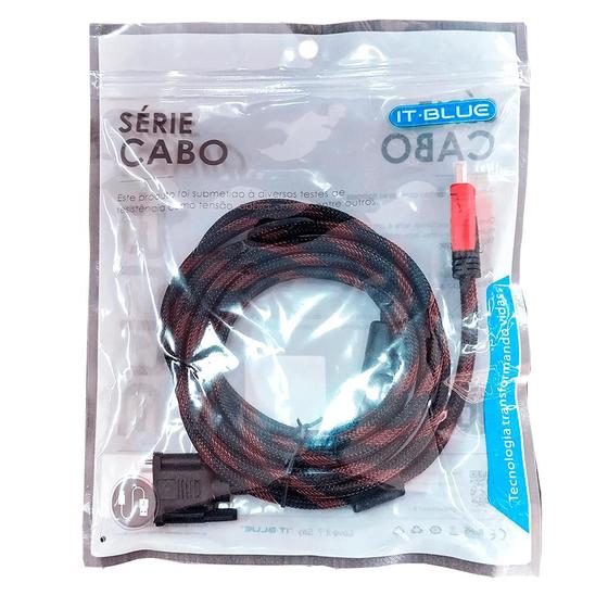 Imagem de Cabo vga para hdmi 3 metros it blue