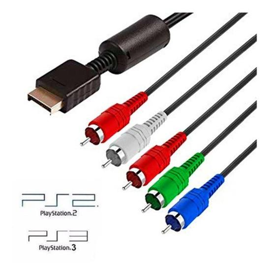 Imagem de Cabo Vídeo Ps2 Ps3 Alta Definição Hdtv Led E Lcd Componente - LEHMOX
