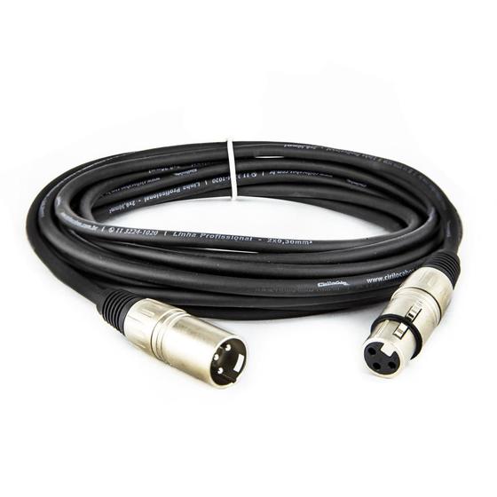 Imagem de Cabo XLR Macho x XLR Balanceado Profissional - 50 Metros