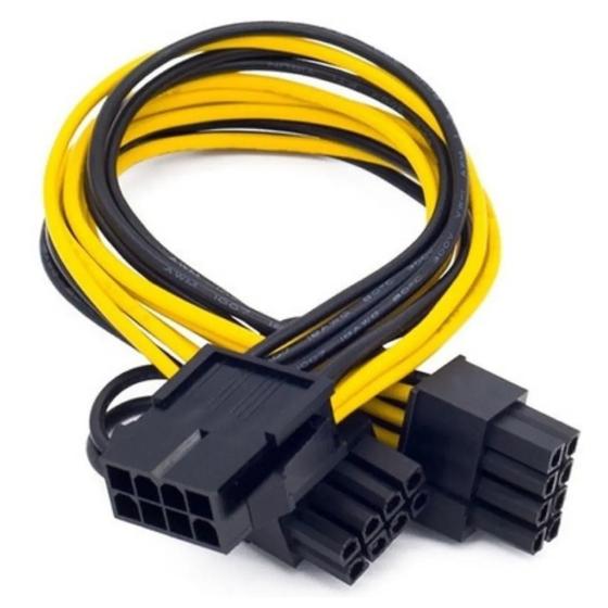 Imagem de Cabo Y Duplicador Pci Express Splitter 8 Pinos 2x (6+2) GPU VGA Mineração HWT