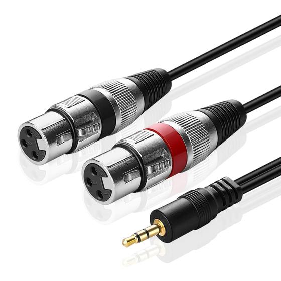 Imagem de Cabo Y P2 Stereo X Xlr Duplo (F) De 50Cm