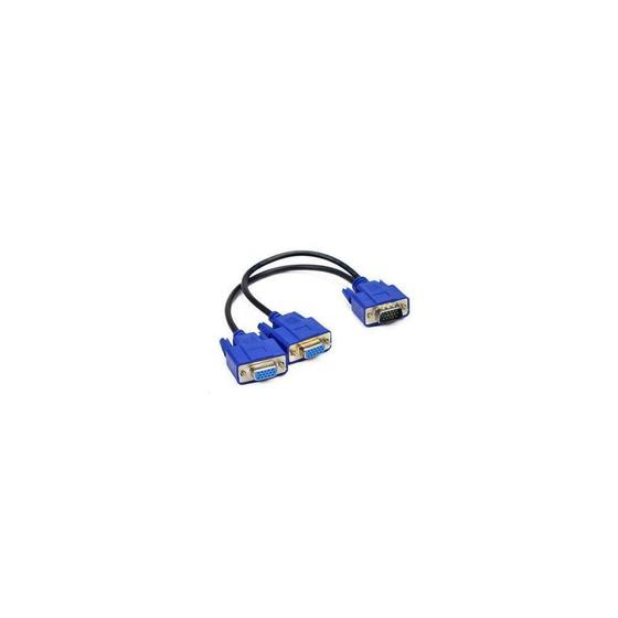 Cabo Y Vga Com Duas Saidas Vga Femea Duplicador Menor preço em Cabo Y Vga Com Duas Saidas Vga Femea Duplicador