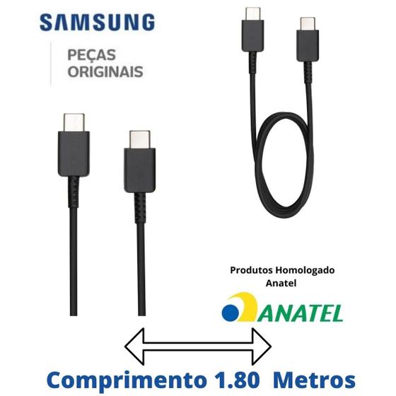 Imagem de Cabo Z Fold 3 Original Samsung USB-C para C Longo 1.8M