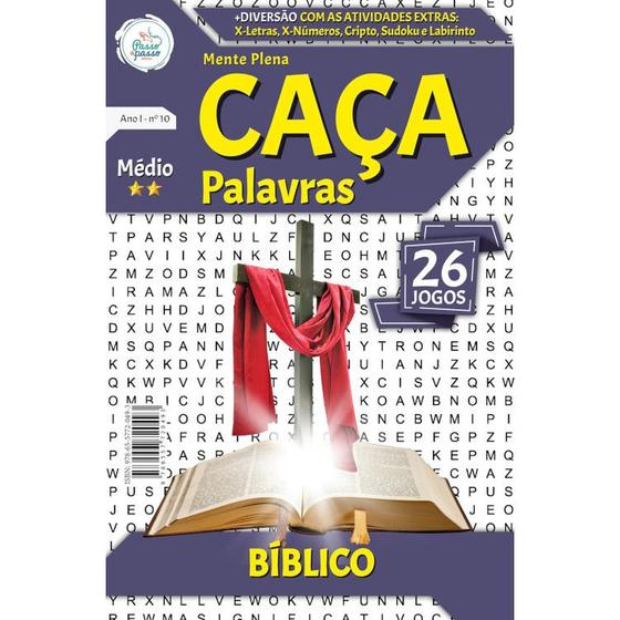 Imagem de Caça palavras bíblico - PASSO A PASSO