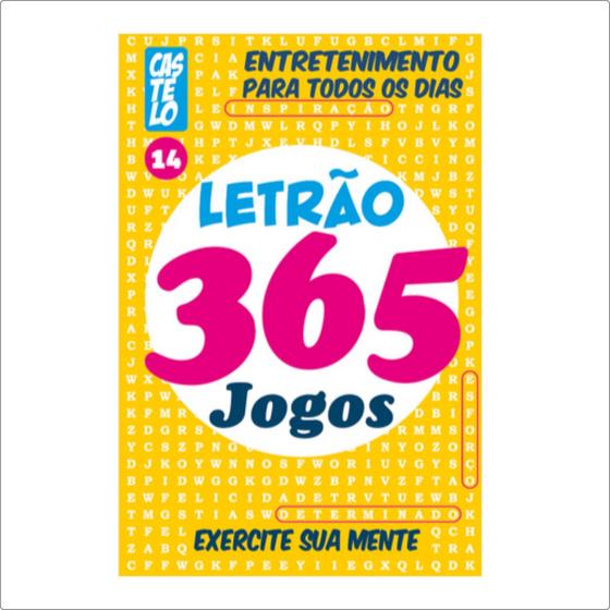 Imagem de Caça Palavras Letrão com 365 Jogos Editora Castelo edição 14