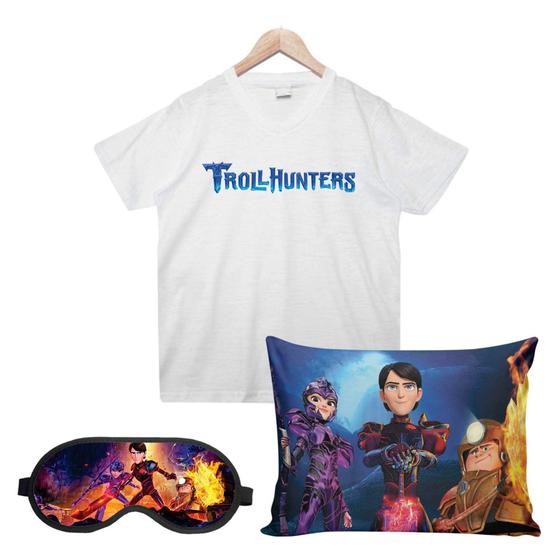 Imagem de Caçadores de Trolls Camisa, Almofada e Máscara de dormir