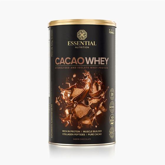 Imagem de Cacao Whey Lata 15 doses / 420g - Essential Nutrition