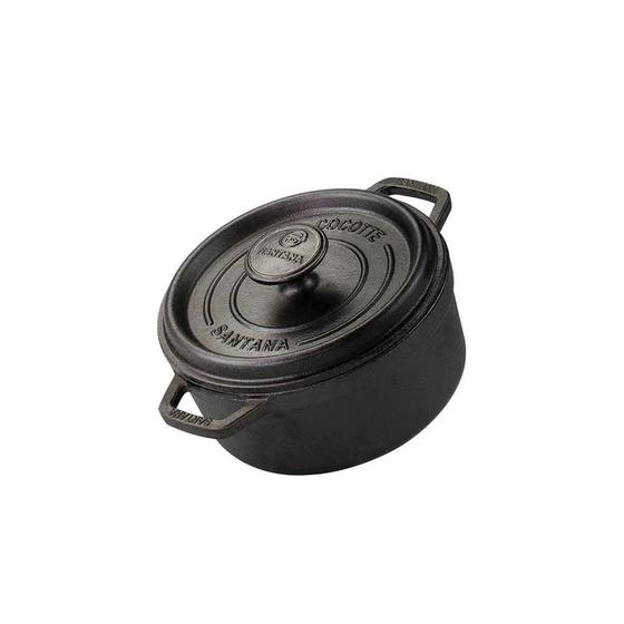 Imagem de Caçarola Cocotte Santana 1,7L Ferro Fundido 18x28x8,5cm