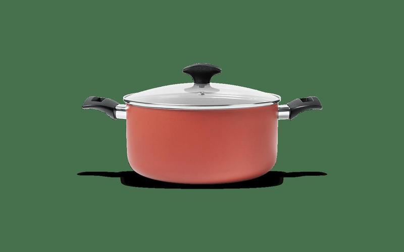 Imagem de Caçarola Com Tampa Brinox Masala Antiaderente 3,7 Litros Ø 22 cm Terracota