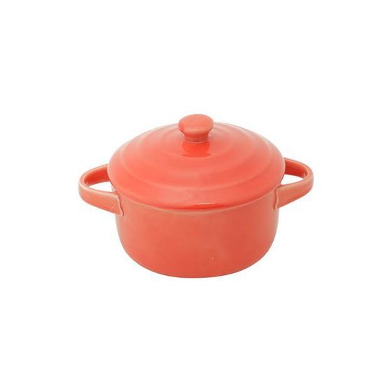 Caçarola de cerâmica porcelana vermelha com tampa Menor preço em Caçarola de cerâmica porcelana vermelha com tampa