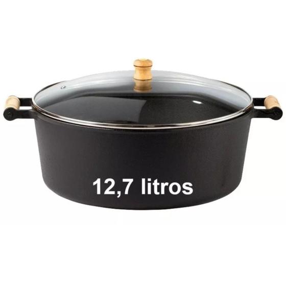 Imagem de Caçarola de Ferro Fundido 36cm 12,7 Litros - Fundição Santana