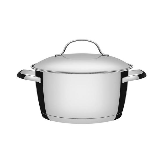 Imagem de Caçarola Funda Tramontina Aço Inox Fundo Triplo Allegra 18Cm