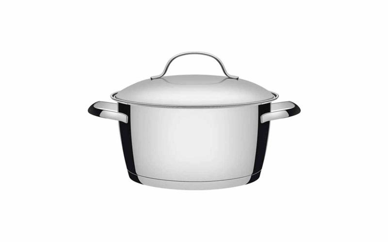 Imagem de Caçarola Funda Tramontina Allegra em Aço Inox com Fundo Triplo 18 cm 2,2 L
