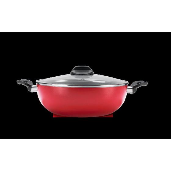 Imagem de Caçarola Garlic Wok com Tampa e Alça 4.1 Litros Brinox