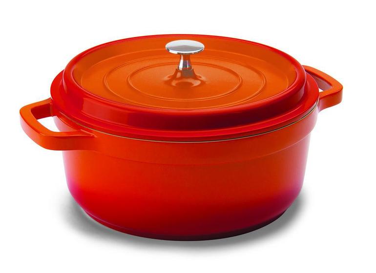 Caçarola Hercules Revestimento Ceramico Indução Laranja 4,3L 25,4X11CM Menor preço em Caçarola Hercules Revestimento Ceramico Indução Laranja 4,3L 25,4X11CM