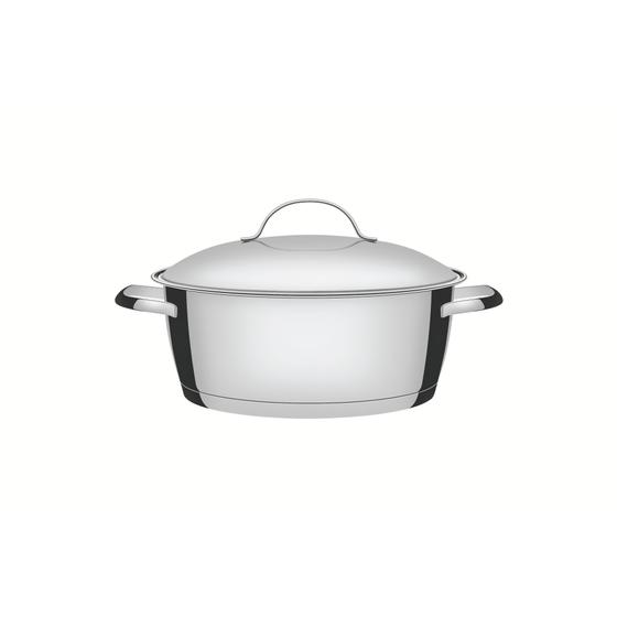 Imagem de Caçarola Inox com Tampa Allegra 24cm Tramontina - 62653/240