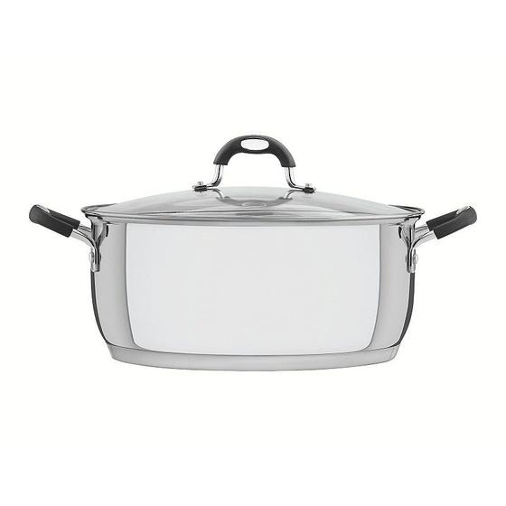 Imagem de Caçarola Rasa Astro Silicone Aço Inox com Fundo Triplo 30 cm 8,5 L Tramontina