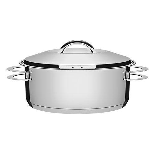 Imagem de Caçarola Rasa Inox Fundo Triplo 20cm - 2,90L Tramontina 62503/200