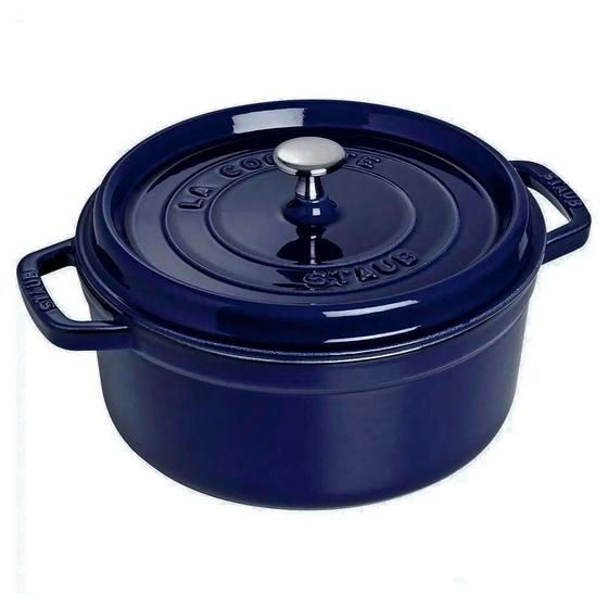 Imagem de Caçarola Redonda  Ferro Fundido Azul Marinho 22 cm - Staub