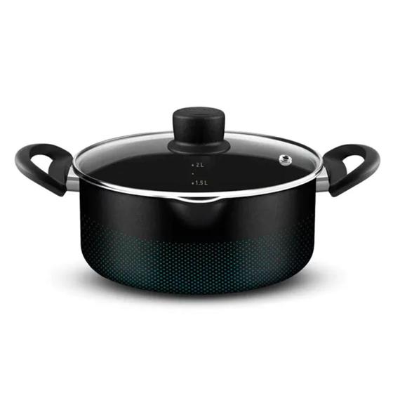 Caçarola Rochedo Smart Antiaderente 22 cm Preta - CR22R2T1 Menor preço em Caçarola Rochedo Smart Antiaderente 22 cm Preta - CR22R2T1