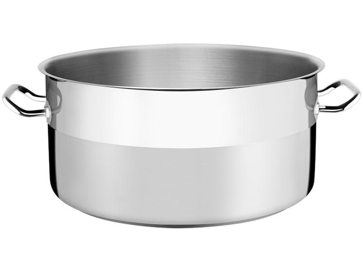 Caçarola Tramontina Inox Fundo Triplo 40cm 23L Professional Menor preço em Caçarola Tramontina Inox Fundo Triplo 40cm 23L Professional