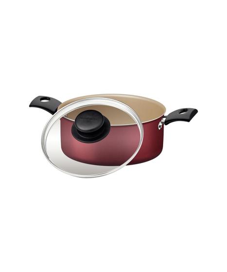 Caçarola Tramontina Turim Antiaderente Starflon Max Vermelha 18CM Menor preço em Caçarola Tramontina Turim Antiaderente Starflon Max Vermelha 18CM