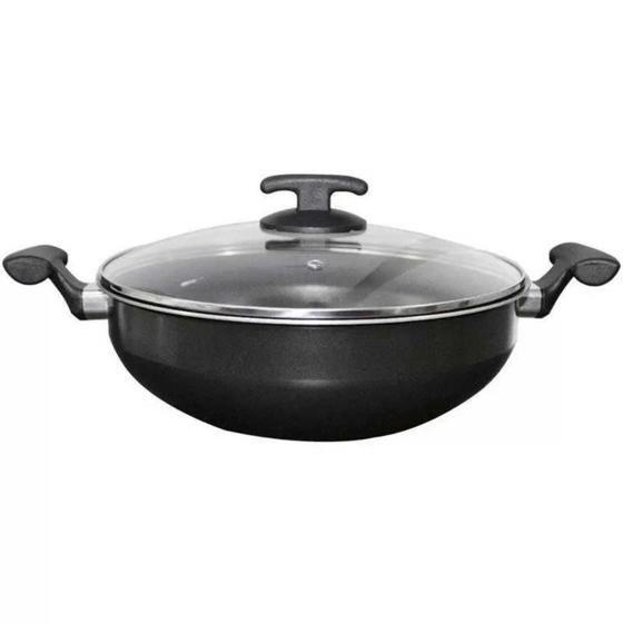 Imagem de Caçarola Wok Com Tampa Fort-Lar 28cm Ref.5175 Preto