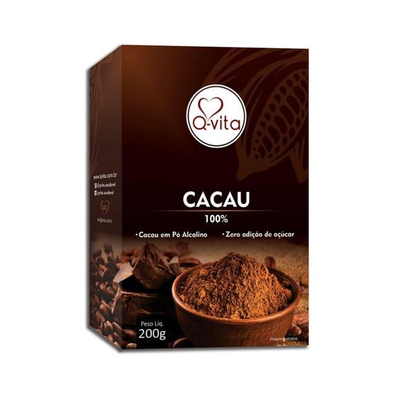 Imagem de Cacau Em Pó Q-Vita 200G Zero Açúcar