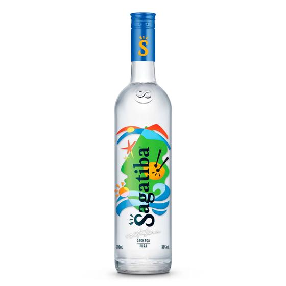 Cachaça Cristalina Sagatiba Garrafa 700ml