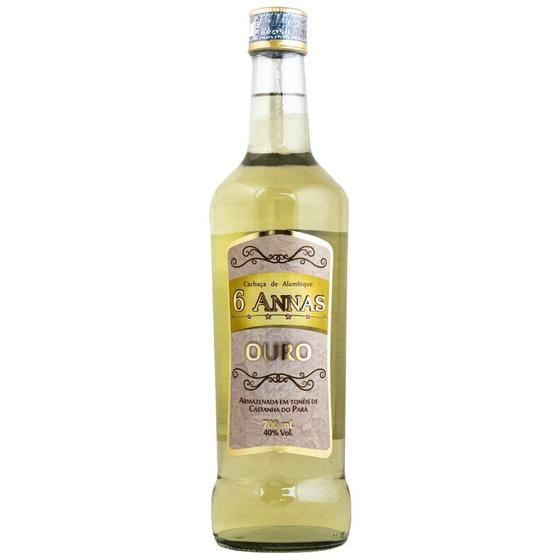 Imagem de Cachaça de alambique 6 annas ouro 10 anos 700ml