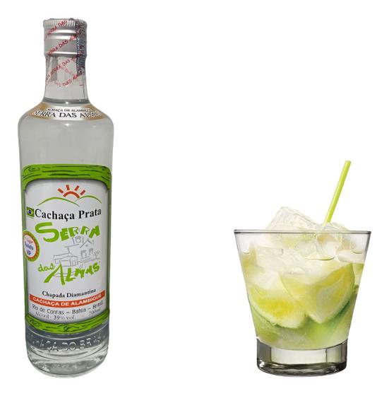 Imagem de Cachaça de alambique pinga branca chapada diamantina Ba Serra Das Almas Prata 700ml - 1 unid