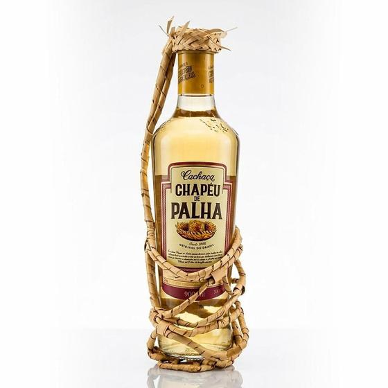Cachaça Envelhecida Chapeu de Palha Ouro 900ml Sabor Marcante Para Caipirinhas e Drinks
