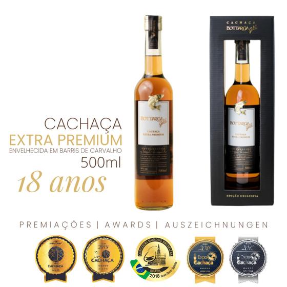 Imagem de Cachaça Extra Premium Bottarga Gold 500ml - 18 Anos