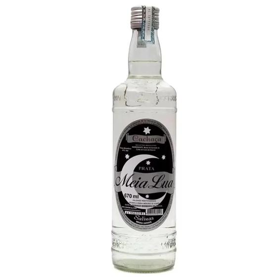 Imagem de Cachaça Meia Lua Salinas Prata 670 Ml