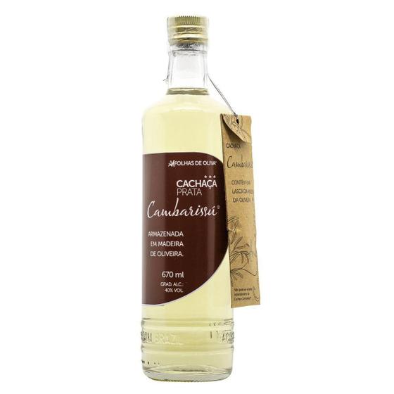 Imagem de Cachaça Prata CAMBARISSÚ -  Folhas de Oliva  - garrafa tradicional 670ml