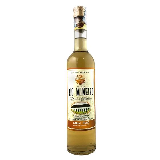 Imagem de Cachaça rio mineiro premium três madeiras 500ml