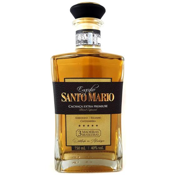 Imagem de Cachaça Santo Mario Extra Premium 3 Madeiras Brasileiras 750ml