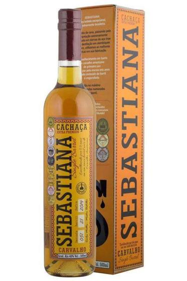 Imagem de Cachaça Sebastiana Carvalho Single Barrel 3 Anos 500ml - ALD