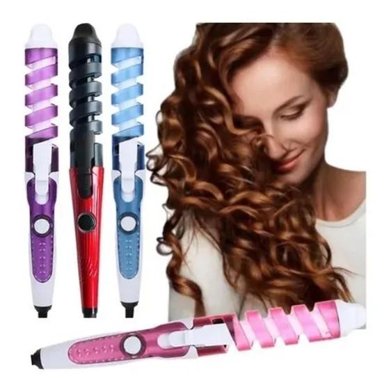 Cacheador Modelador De Cachos Espirral Bivolt Menor preço em Cacheador Modelador De Cachos Espirral Bivolt