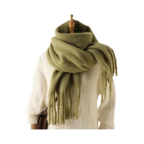 Imagem de Cachecol De Inverno De Caxemira Feminino Quente E Macio Manta De Pashmina Envolvente Longo Com