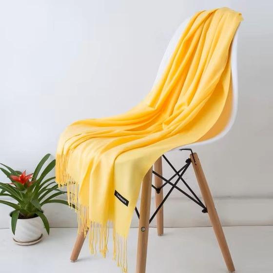 Imagem de Cachecol Lenço Xale Hijab Echarpe Manta Pashmina Unissex