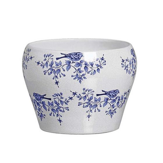 Imagem de Cachepot de Cerâmica - Chinesa Victoria Branco 15cm