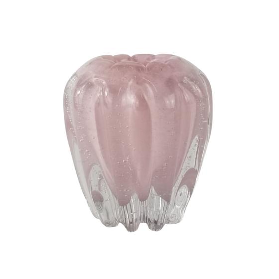 Imagem de Cachepot de Murano Importado Laradore - Vasinho Rosa Bebê